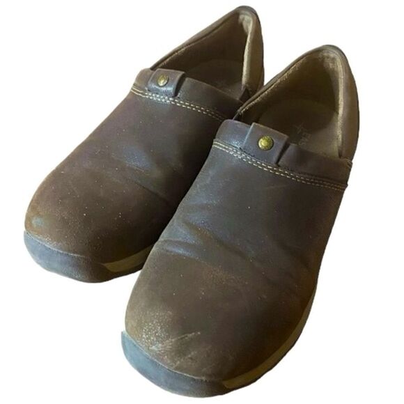 Eastland Baylee Wm’s Sz 8.5 Brown Reinforced Sport Slip On Comfort Mule Shoe - Picture 1 of 7